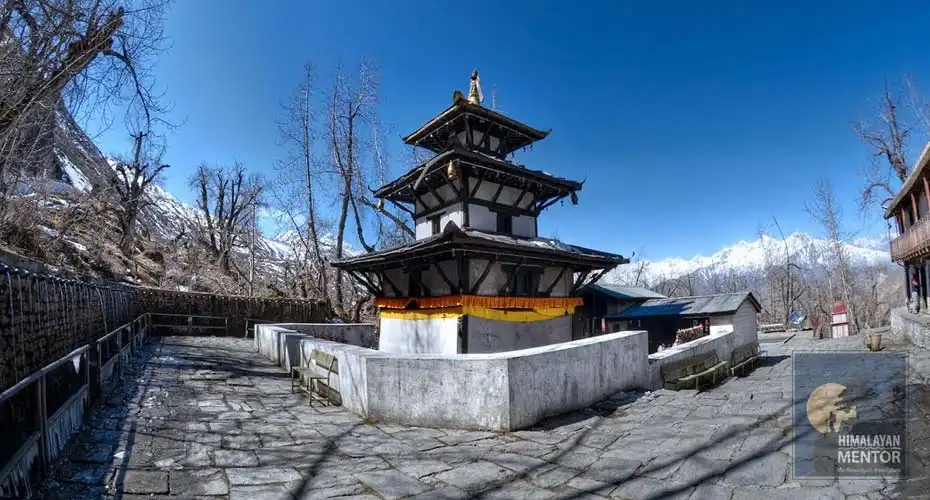 Holy Muktinath temple, the major attraction of the trek