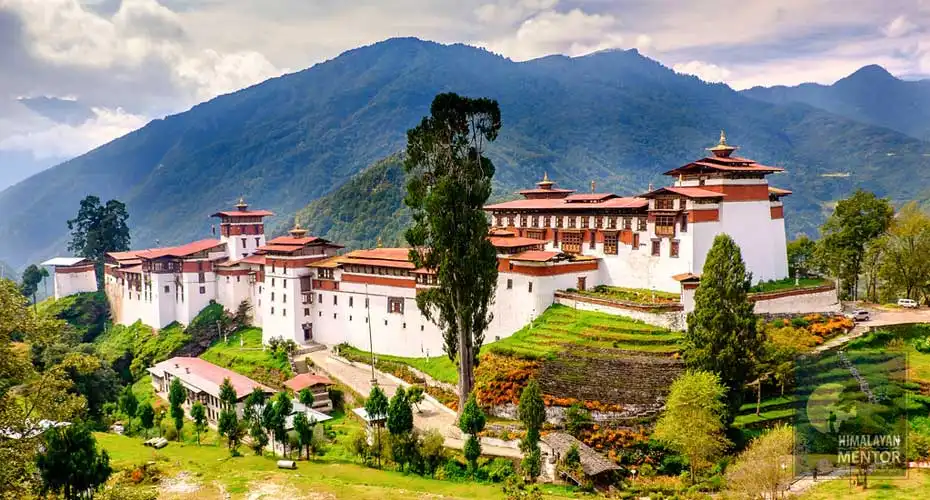 Trongsa Dzong, the largest dzong fortress in Bhutan