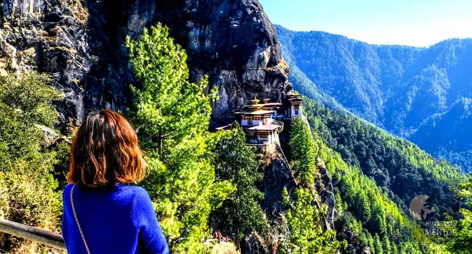 Enjoying the beautiful view of Tiger’s Nest Monastery!