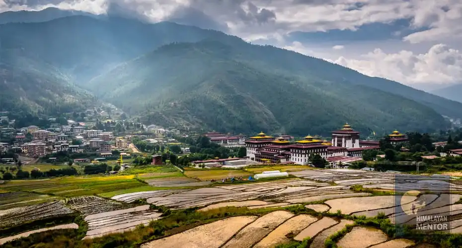 Thimphu Valley view, Bhutan,