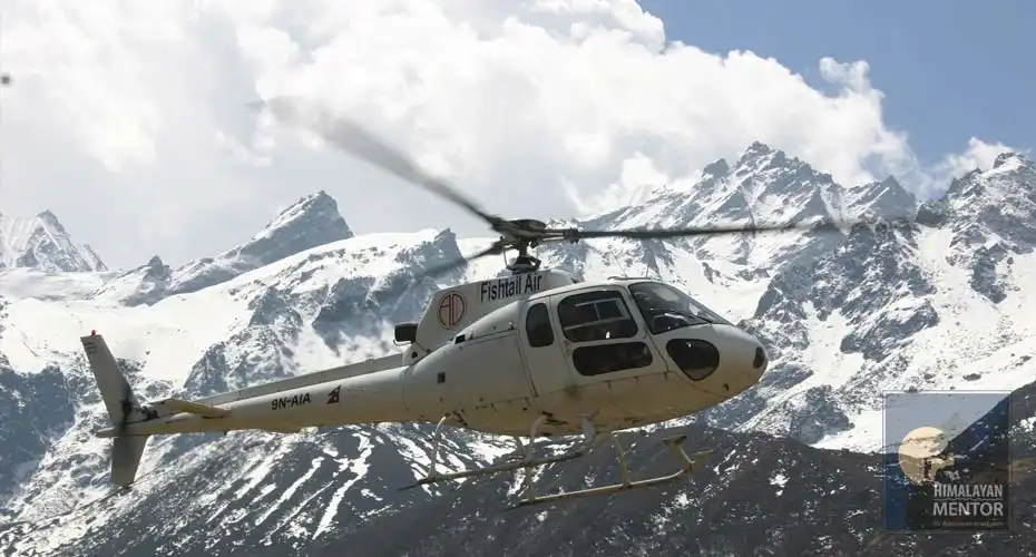 Helicopter tour to Langtang valley and Kyanjin Gompa