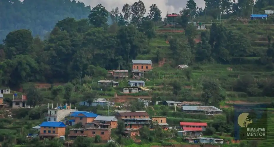 Beautiful mountain view from Telkot during the hike