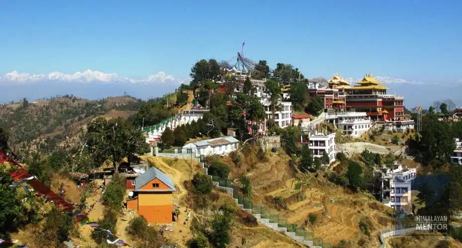 Namobuddha Monastery and village