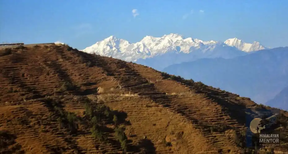 Chandragiri Pass and view of the Himalaya
