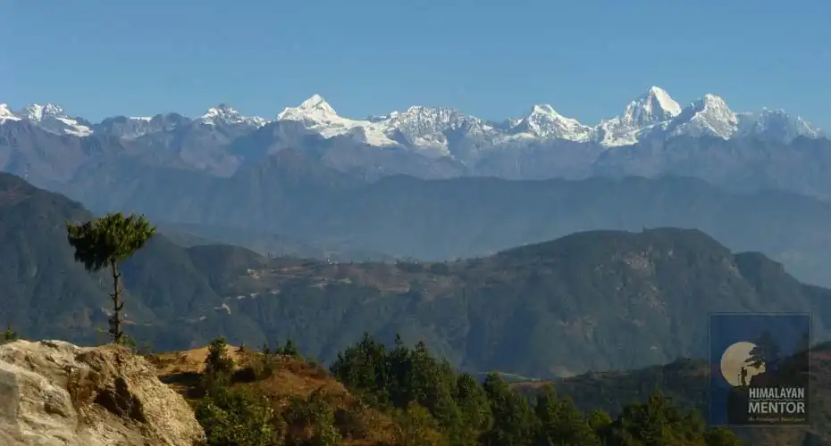 Beautiful Himalayan panorama from Helambu valley