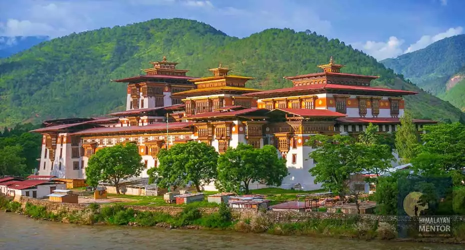 Punakha Dzong at Punakha valley Bhutan
