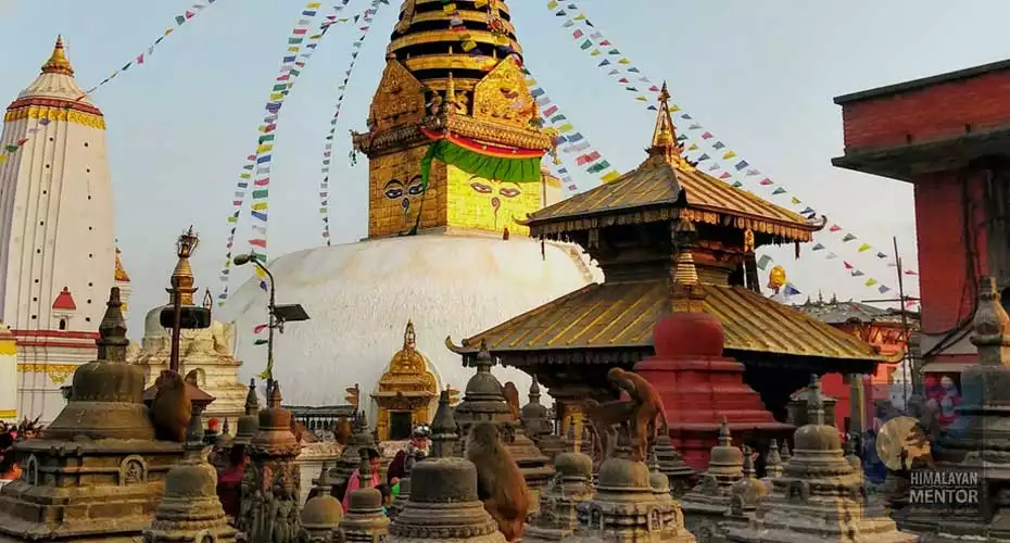 Swayambhunath Stupa, one of the UNESCO world heritage sites in Kathmandu
