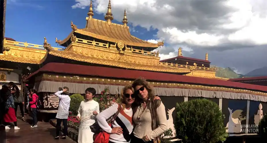 Happy clients from the US at Sera Monastery, Lhasa