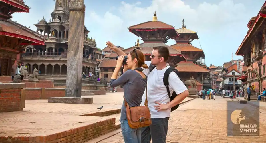 Honeymoon couple enjoys visiting historical sites in Kathmandu valley