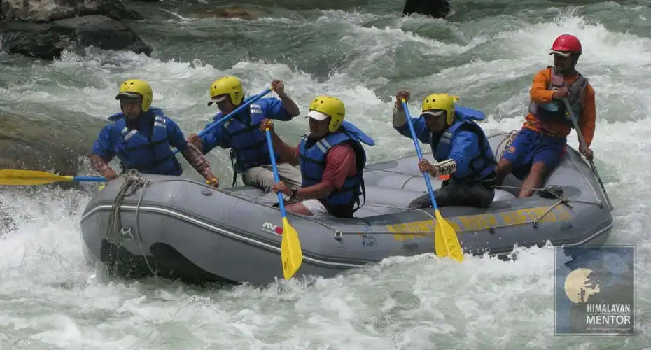 Exciting whitewater rafting in Bhotekoshi River 