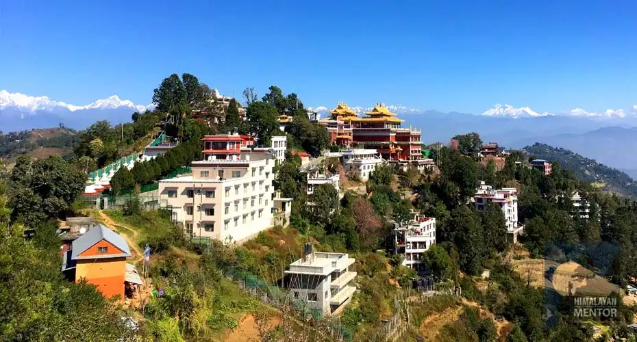 Nomo Buddha Monastery and the Himalayan Panorama