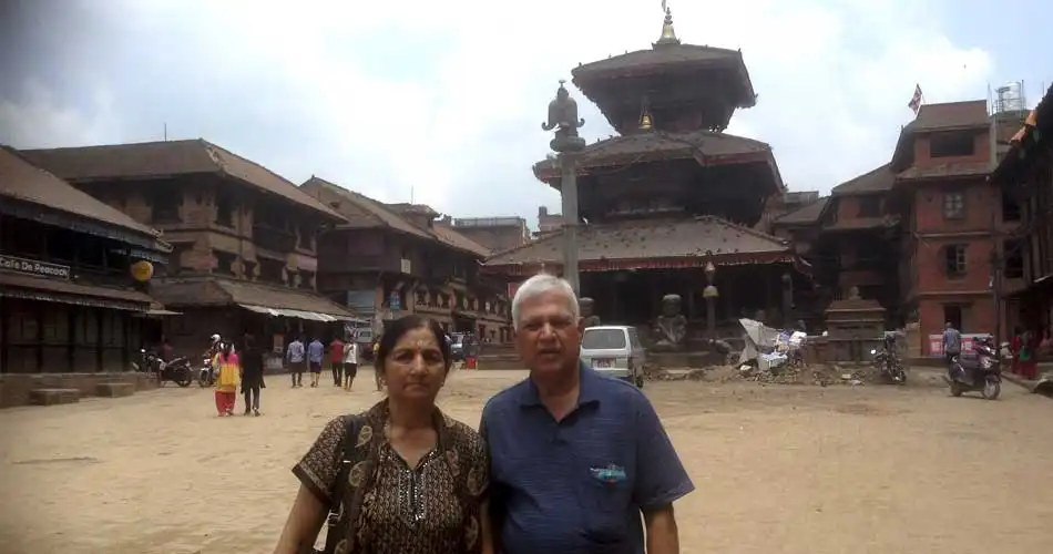 Mr. & Mrs. Patel at Patan Durbar Square