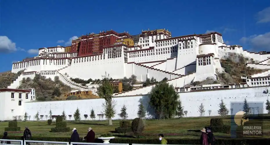 The sacred Potala palace in Tibetan capital Lhasa