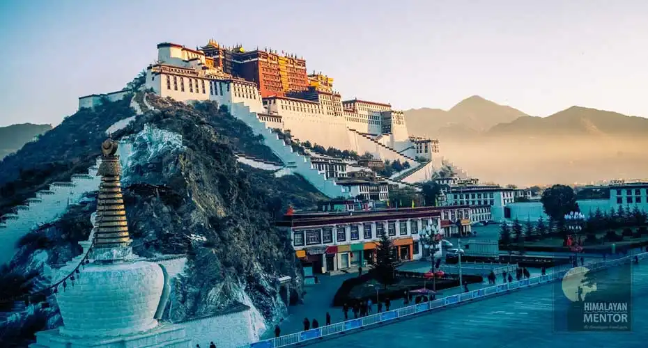 Potala Palace in Lhasa, the major tourist attraction of Tibet tour