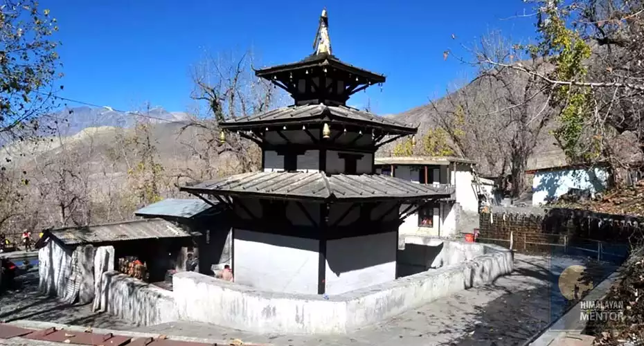 Muktinath temple (3800m.), famous sacred sites in Nepal among the Hindus 