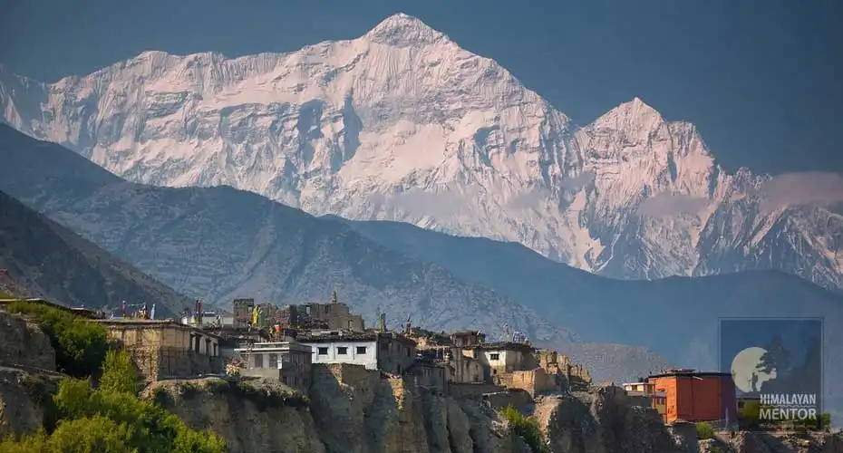 The Himalayan panorama from Nagarkot, Nepal